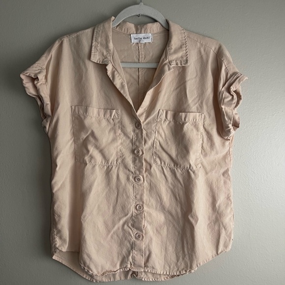 Bella Dahl Short Sleeve Tencel Button Down - Picture 2 of 6